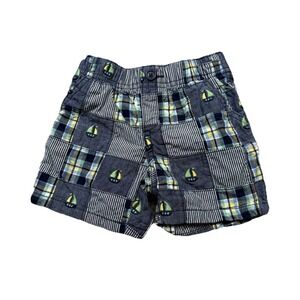 Gymboree Toddler Baby Boys Sailor Sailboat Shorts Nautical Vacation 6-12 Mo